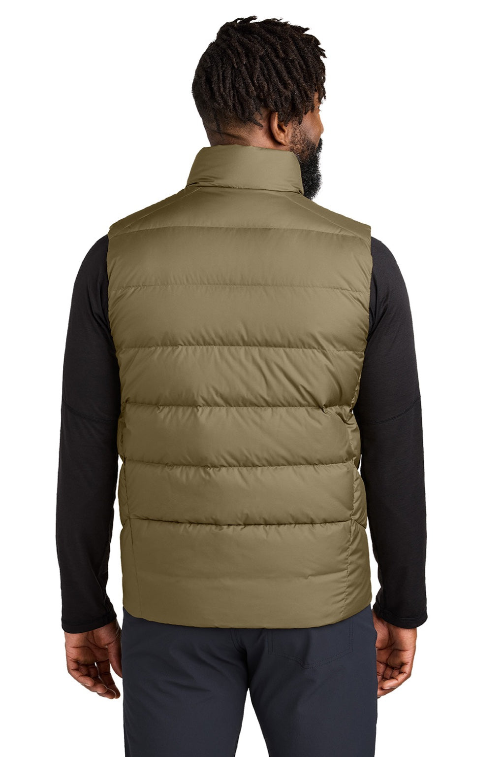 Outdoor Research OR322227 Mens Coldsnap Down Filled Full Zip Hooded Vest Loden Model Back