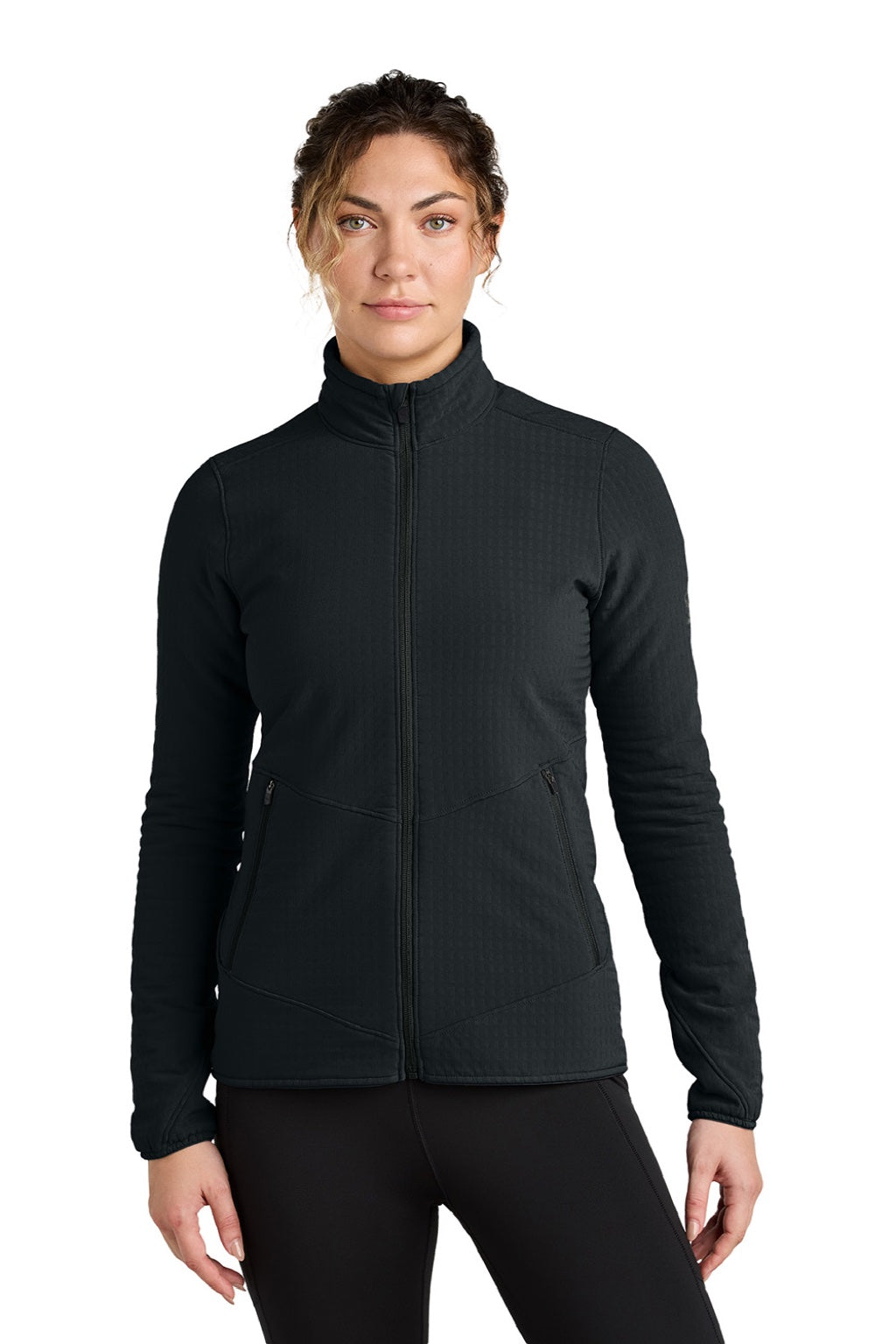 Outdoor Research OR322265 Womens Grid Soft Shell Full Zip Jacket Black Model Front