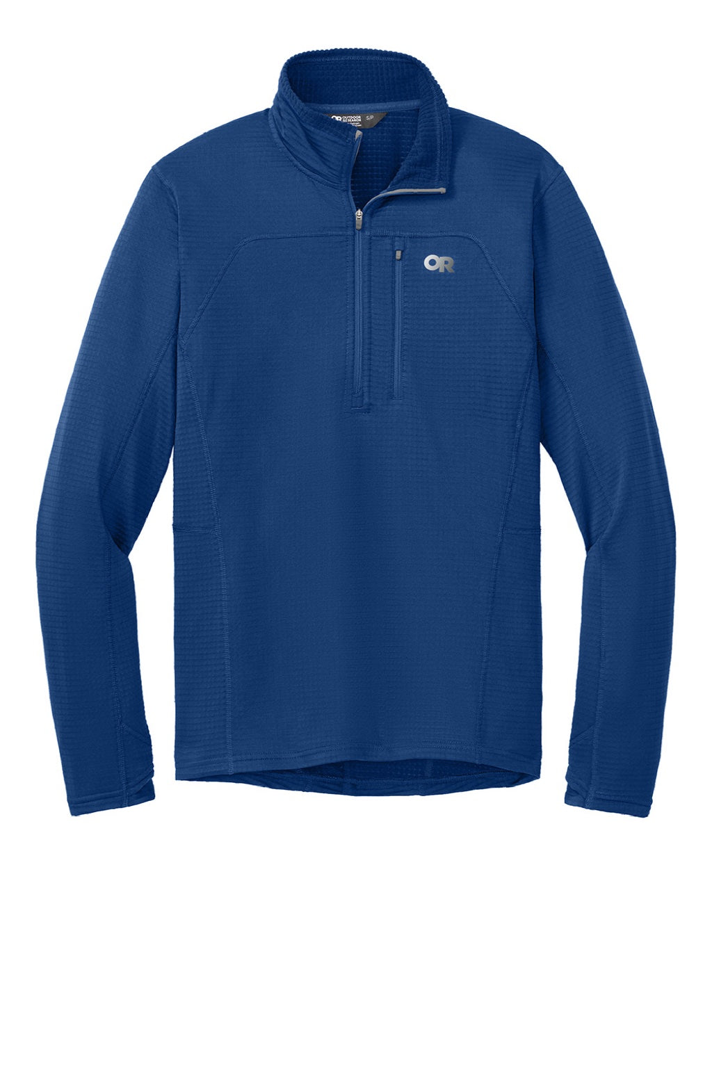 Outdoor Research OR322267 Mens Tech Grid Fleece 1/4 Zip Sweatshirt Galaxy Blue Flat Front