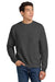 Hanes P160 Mens EcoSmart Print Pro XP Pill Resistant Fleece Crewneck Sweatshirt Heather Charcoal Grey Model Front