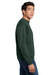 Hanes P160 Mens EcoSmart Print Pro XP Pill Resistant Fleece Crewneck Sweatshirt Deep Forest Green Model Side
