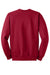 Hanes P160 Mens EcoSmart Print Pro XP Pill Resistant Fleece Crewneck Sweatshirt Deep Red Flat Back