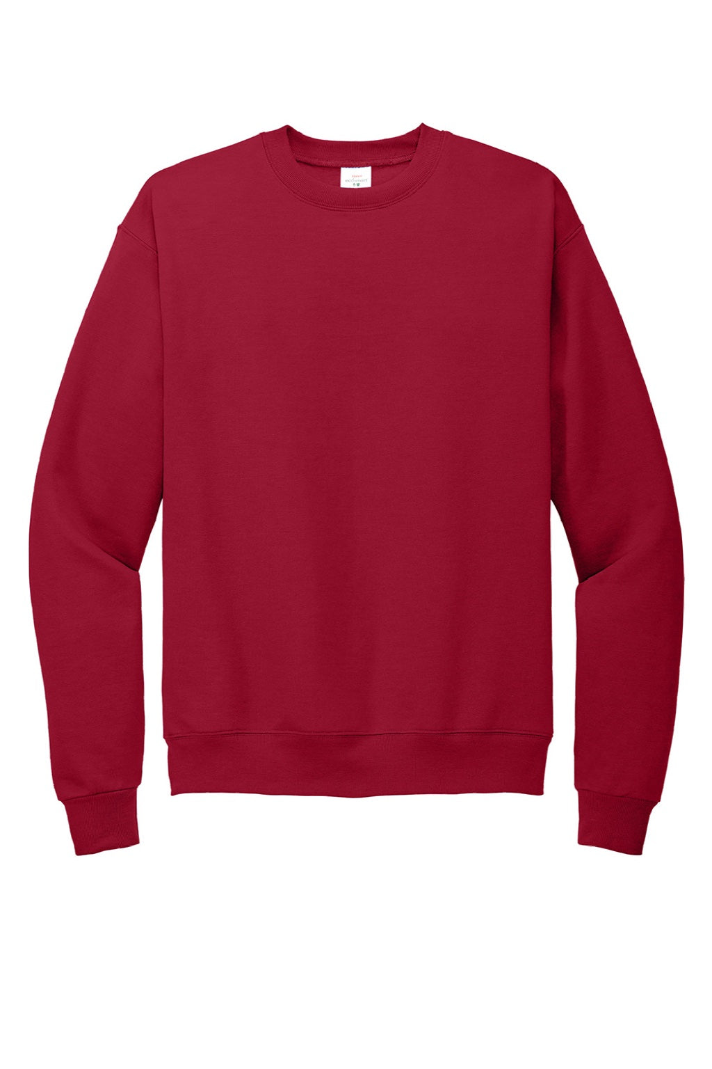 Hanes P160 Mens EcoSmart Print Pro XP Pill Resistant Fleece Crewneck Sweatshirt Deep Red Flat Front