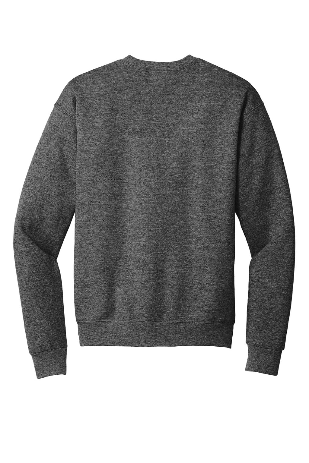 Hanes P160 Mens EcoSmart Print Pro XP Pill Resistant Fleece Crewneck Sweatshirt Heather Charcoal Grey Flat Back