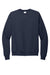Hanes P160 Mens EcoSmart Print Pro XP Pill Resistant Fleece Crewneck Sweatshirt Navy Blue Flat Front