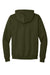 Hanes P170 Mens EcoSmart Print Pro XP Pill Resistant Hooded Sweatshirt Hoodie w/ Pouch Pocket Fatigue Green Flat Back