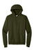 Hanes P170 Mens EcoSmart Print Pro XP Pill Resistant Hooded Sweatshirt Hoodie w/ Pouch Pocket Fatigue Green Flat Front