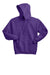 Hanes P170 Mens EcoSmart Print Pro XP Pill Resistant Hooded Sweatshirt Hoodie w/ Pouch Pocket Purple Flat Front