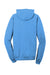 Port & Company PC098H Mens Beach Wash Fleece Hooded Sweatshirt Hoodie w/ Pouch Pocket Blue Moon Flat Back
