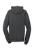 Port & Company PC098H Mens Beach Wash Fleece Hooded Sweatshirt Hoodie w/ Pouch Pocket Coal Grey Flat Back