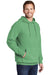 Port & Company PC098H Mens Beach Wash Fleece Hooded Sweatshirt Hoodie w/ Pouch Pocket Safari Green Model 3q