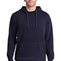 Port & Company Mens Beach Wash Fleece Hooded Sweatshirt Hoodie w/ Pouch Pocket - True Navy Blue