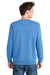 Port & Company PC098 Mens Beach Wash Fleece Crewneck Sweatshirt Blue Moon Model Back