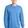 Port & Company Mens Beach Wash Fleece Crewneck Sweatshirt - Blue Moon