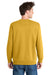 Port & Company PC098 Mens Beach Wash Fleece Crewneck Sweatshirt Dijon Yellow Model Back