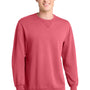 Port & Company Mens Beach Wash Fleece Crewneck Sweatshirt - Fruit Punch Pink