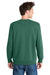 Port & Company PC098 Mens Beach Wash Fleece Crewneck Sweatshirt Nordic Green Model Back