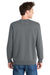 Port & Company PC098 Mens Beach Wash Fleece Crewneck Sweatshirt Pewter Grey Model Back