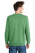 Port & Company PC098 Mens Beach Wash Fleece Crewneck Sweatshirt Safari Green Model Back