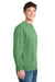 Port & Company PC098 Mens Beach Wash Fleece Crewneck Sweatshirt Safari Green Model Side
