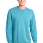 Port & Company Mens Beach Wash Fleece Crewneck Sweatshirt - Tidal Wave Blue