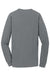 Port & Company PC099LS Mens Beach Wash Long Sleeve Crewneck T-Shirt Pewter Grey Flat Back