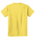 Port & Company PC099Y Youth Beach Wash Short Sleeve Crewneck T-Shirt Popcorn Yellow Flat Back