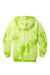 Port & Company PC144Y Youth Crystal Tie-Dye Hooded Sweatshirt Hoodie w/ Pouch Pocket Lemon Lime Flat Back