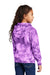 Port & Company PC144Y Youth Crystal Tie-Dye Hooded Sweatshirt Hoodie w/ Pouch Pocket Purple Model Back