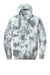 Port & Company PC144 Mens Crystal Tie-Dye Hooded Sweatshirt Hoodie w/ Pouch Pocket Grey Flat Front