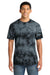 Port & Company PC145 Mens Crystal Tie-Dye Short Sleeve Crewneck T-Shirt Black Model Front