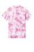 Port & Company PC145 Mens Crystal Tie-Dye Short Sleeve Crewneck T-Shirt Bright Pink Flat Back