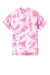 Port & Company PC145 Mens Crystal Tie-Dye Short Sleeve Crewneck T-Shirt Bright Pink Flat Front