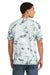 Port & Company PC145 Mens Crystal Tie-Dye Short Sleeve Crewneck T-Shirt Grey Model Back