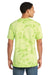 Port & Company PC145 Mens Crystal Tie-Dye Short Sleeve Crewneck T-Shirt Lemon Lime Green Model Back