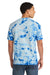 Port & Company PC145 Mens Crystal Tie-Dye Short Sleeve Crewneck T-Shirt True Royal Blue Model Back