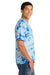 Port & Company PC145 Mens Crystal Tie-Dye Short Sleeve Crewneck T-Shirt True Royal Blue Model Side
