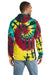 Port & Company PC146 Mens Tie-Dye Fleece Hooded Sweatshirt Hoodie w/ Pouch Pocket Island Spiral Model Back