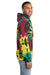 Port & Company PC146 Mens Tie-Dye Fleece Hooded Sweatshirt Hoodie w/ Pouch Pocket Island Spiral Model Side