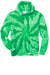 Port & Company PC146 Mens Tie-Dye Fleece Hooded Sweatshirt Hoodie w/ Pouch Pocket Kelly Green Flat Front