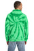 Port & Company PC146 Mens Tie-Dye Fleece Hooded Sweatshirt Hoodie w/ Pouch Pocket Kelly Green Model Back