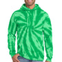 Port & Company Mens Tie-Dye Fleece Hooded Sweatshirt Hoodie w/ Pouch Pocket - Kelly Green