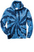 Port & Company PC146 Mens Tie-Dye Fleece Hooded Sweatshirt Hoodie w/ Pouch Pocket Navy Blue Flat Front