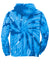 Port & Company PC146 Mens Tie-Dye Fleece Hooded Sweatshirt Hoodie w/ Pouch Pocket Royal Blue Flat Back