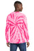 Port & Company PC147LS Mens Tie-Dye Long Sleeve Crewneck T-Shirt Pink Model Back