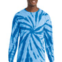 Port & Company Mens Tie-Dye Long Sleeve Crewneck T-Shirt - Royal Blue