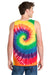 Port & Company PC147TT Mens Tie-Dye Tank Top Rainbow Model Back