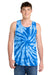 Port & Company PC147TT Mens Tie-Dye Tank Top Royal Blue Model Front