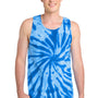 Port & Company Mens Tie-Dye Tank Top - Royal Blue