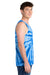 Port & Company PC147TT Mens Tie-Dye Tank Top Royal Blue Model Side